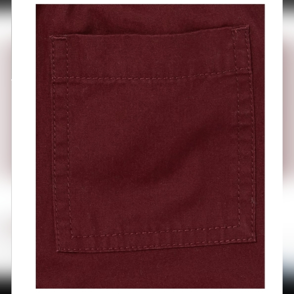 The Children's Place Boys Woven Maroon Joggers Size 14 - Picture 4 of 9